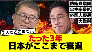 石破総理・岸田前総理の２人の任期中のまとめ