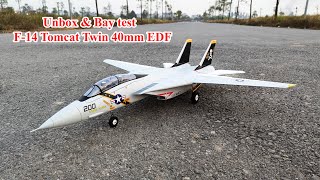 Unbox & Bay thử máy bay F-14 Tomcat Twin 40mm EDF || #4dmodel #DIY