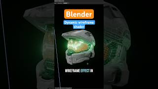 Blender Dynamic & Animatable Wireframe Shader #blendertutorial #blender3d #blendermaterials