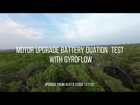 DJI AVATA motor upgrade c157 flying test-with gyroflow