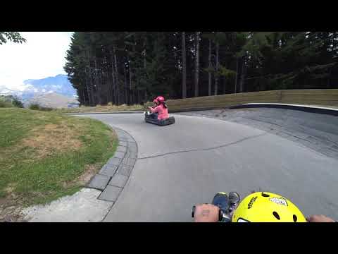 Riding Luge at Queenstown New Zealand