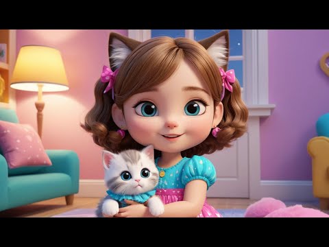 Emma Had a Tiny Cat | Cute Cat Song for Kids | Fun Sing Along Nursery Rhyme