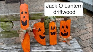 Driftwood Jack O Lantern Project DIY
