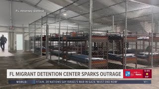 'Alligator Alcatraz' immigration detention center sparks outrage