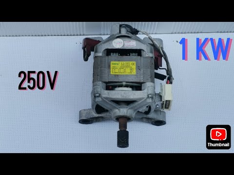 How to make high voltage generator #diy powerful generator#i turn washing machine motor to generator