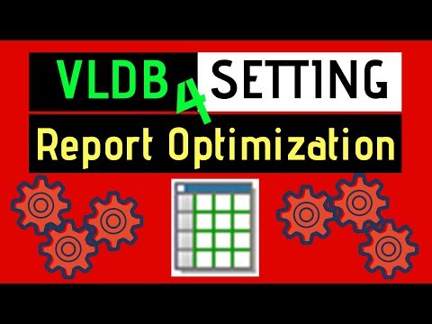 VLDB Setting for Report Optimization - MicroStrategy
