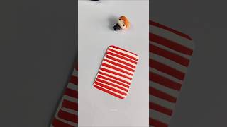 "DIY Striped Card with Funko Pop Surprise! 🎨✨"#DIY #FunkoPop #CraftTime