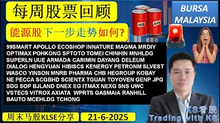 KS看股 - 周末马股KLSE分享 - 22-6-2025💥能源股下一步走势如何?💥HENGYUAN HIBISCS PETRONM ARMADA DELEUM DAYANG 99SMART