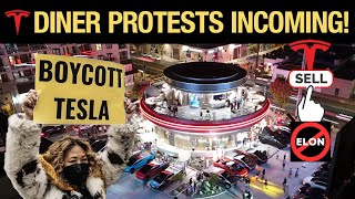Anti-Elon Musk Protesters to Target New Tesla Diner