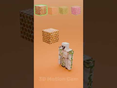 Minecraft vs Real Life -  Iron Golem    #clothsimulation #3danimation #3dart #minecraft