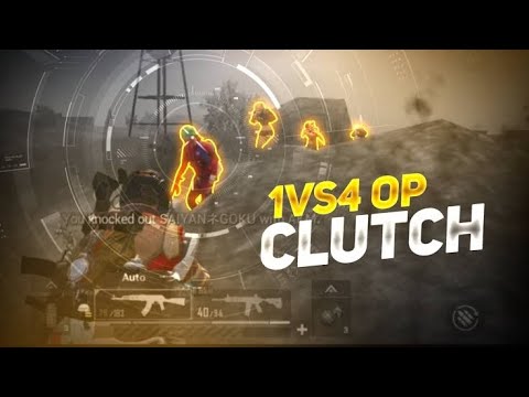 1vs4 op clutch pubgmobile🥶India #bgmi #dexualin