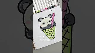 Kawaii Treat Coloring book! 🐼 #coloringbook #colouringbook #kawaiiart #coloringtutorial #arttips