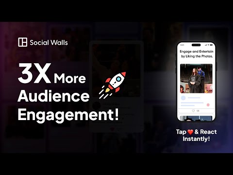 🚀 Boost Event Engagement 3X with Reactions on Social Walls! 🎉 | #SocialWall #EventEngagement