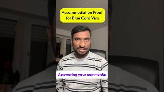 How to get accommodation proof for German Blue Card Visa?