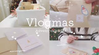 アドベントカレンダーの中身🍫🍪🧸🎄.*⭐️