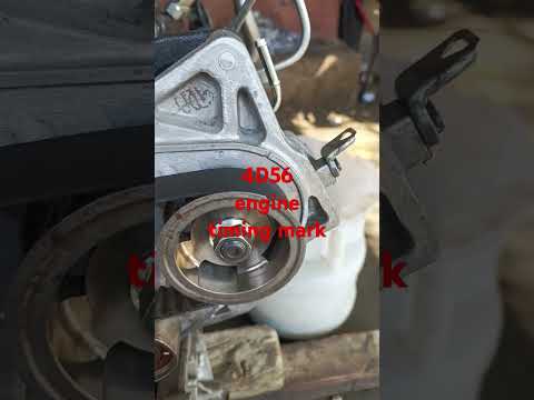 4D56 mitsubishi engine timing mark
