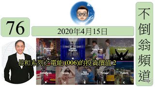 第76集: 長和系列之電能 (006)的投資價值 2 [電能的業務範圍][電能的利潤分佈][電能冇負債][電能的業務性質][電能的五年股價表現][電能和長建股價比拼][電能前景的總結]