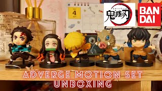 UNBOXING Kimetsu no Yaiba ADVERGE MOTION Set of 5 (Candy Toy)