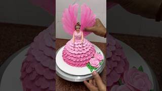 Cute pink doll cake #shortsfeed #trending #shorts #dollcake #BarbieDollCake #cakedecorating