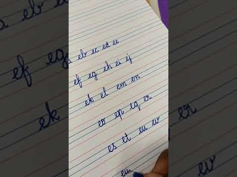 Handwriting Tutorial for kids|How to write cursive|e joining with other alphabet part-2 #shorts