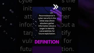 Reconnaissance #shorts #education #cybersecurity #cybersecurityexplainedsimply