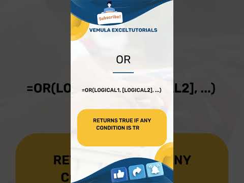 OR formula Top 100 Excel formulas #msexcel #exceltutorials #exceltips #trending #excelformulas