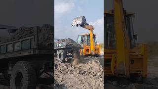 Jcb backhoe fast loading tractor 💪💥#shorts #youtubeshorts #youtubeshort#dumptruck #xcavator #jcbbaba