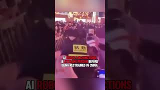 Ai Robot malfunctions & attacks person before being restrained