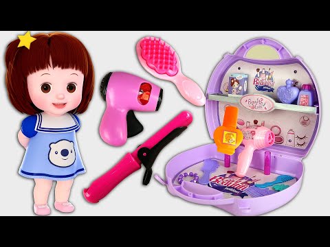 Baby Doli Violet beauty bag and camping car kitchen - ToyPudding