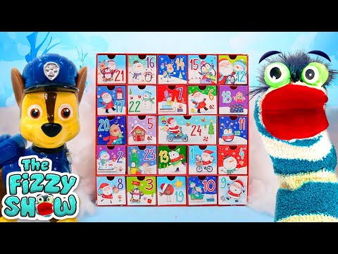 Fizzy & The Paw Patrol Pups Open A Christmas Advent Calendar Full Of Surprises | Fun Videos For Kids