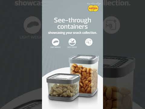 Organize your snacks in style with our Pluto Containers!