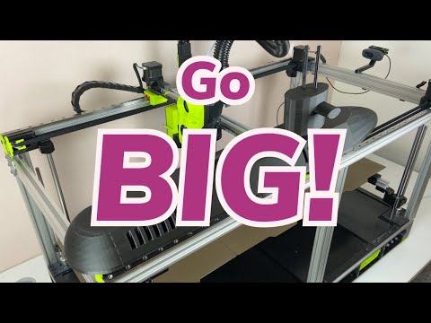 Large DIY 3D printer 3 - calibration and printing
