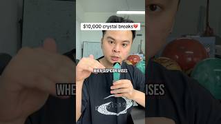 $10,000 crystal breaks💔 #crystalfactory #crystaldragon #obsidian