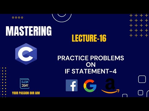 Mastering C : If Statement Problems Practice | Codademy | Your Passion Our Aim | #cprogramming