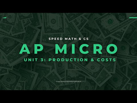 Unit 3 - Production and Costs - AP MICROECONOMICS
