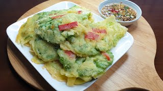 겨울엔 육전만큼 맛있는 봄동전 드세요 Seasoned cabbage pancake #Shorts