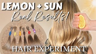 Does Lemon Juice & Sun Really Lighten Hair? Surprising Results After 2.5 Months!