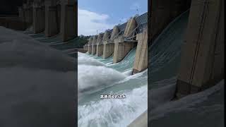 你知道水坝泄洪都是分为哪几种吗？#科普 #涨知识 #冷知识 #泄洪方式 #水坝