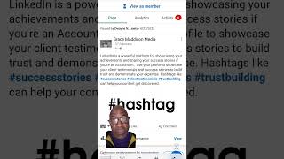 LinkedIn For Accountants | How to use hashtags #accountants #linkedinmarketing