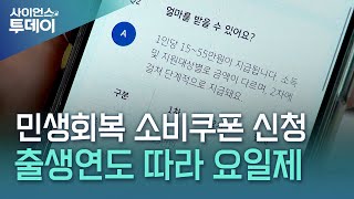 오늘부터 민생회복 소비쿠폰 신청...출생연도 따라 요일제 신청 / YTN 사이언스