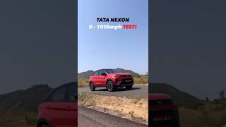 Tata Nexon DCT 0 - 100 Kmph Acceleration Tested! #nexon #tata #0to100 #speedtest