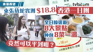 東張西望｜東張放蛇實測$18.8香港一日團 全日接送遊8大景點 仲包8菜一湯