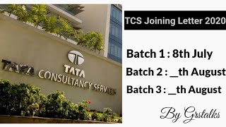 TCS Joining Letters Dates Batch Wise released | TCS | TCS Joining dates for Freshers 2020 | Grstalks