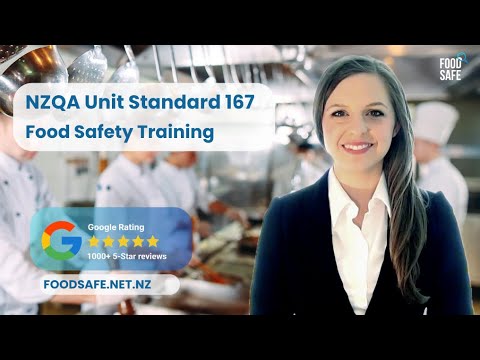 NZQA Unit Standard 167 Certificate Food Safety Training
