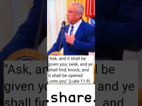 The Power of Prayer. Robert F. Kennedy Jr. prayed for 20 years and his prayer got answered.  PRAY.