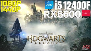 Hogwarts Legacy | i5 12400F + RX 6600 | 1080p, 1440p benchmarks!