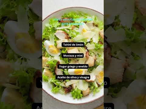 Ideas sencillas de aderezo para ensaladas