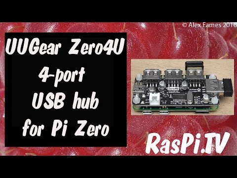 Zero4U - a 4 port USB hub for Raspberry Pi Zero