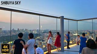 4kHDR🥵Summer Heat?🍧Not Up Here!🍦Shibuya Sky Stays Super Cool! in Tokyo Japan 2025