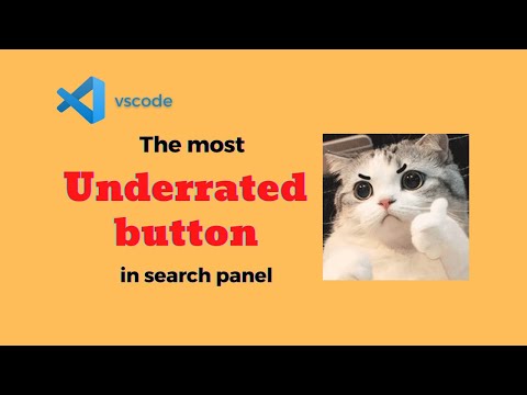 [vscode] The most underrated button in search panel